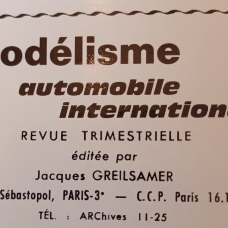 Modélisme automobile international