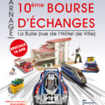 Affiche de la bourse d'échanges d'Arnage 2024 avec au centre la superbe Porsche 917LH Martini de 1971