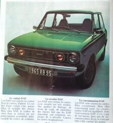 photo d'une DAF 66 extraite d'un catalogue DAF