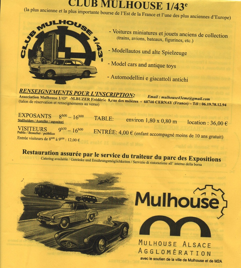 Document de la bourse de Mulhouse