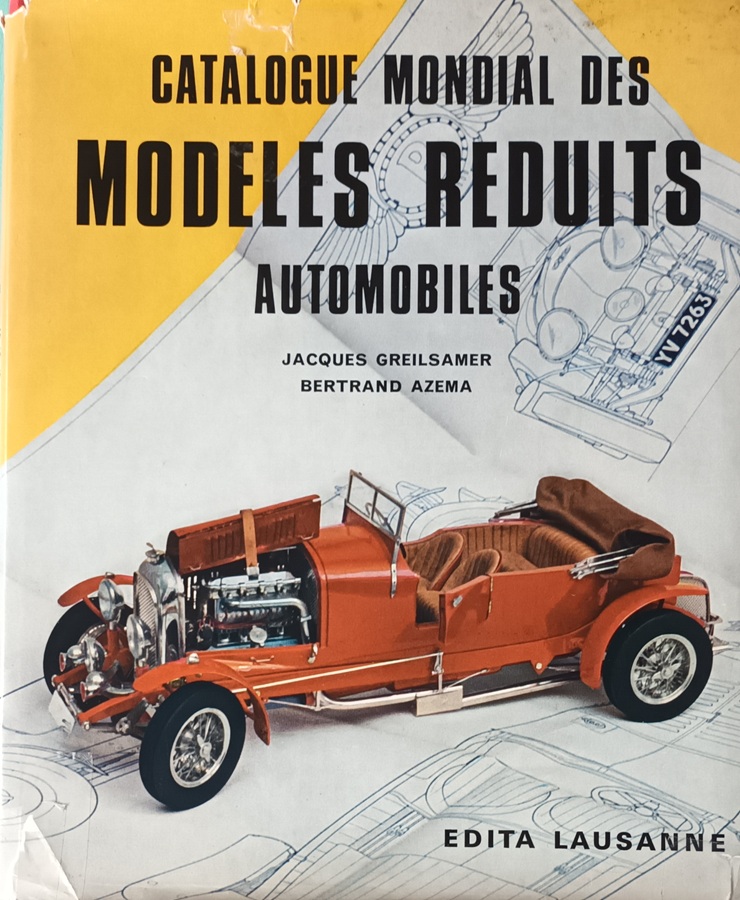 couverture du catalogue mondial des modèles réduits automobiles EDITA Lausanne 1967
