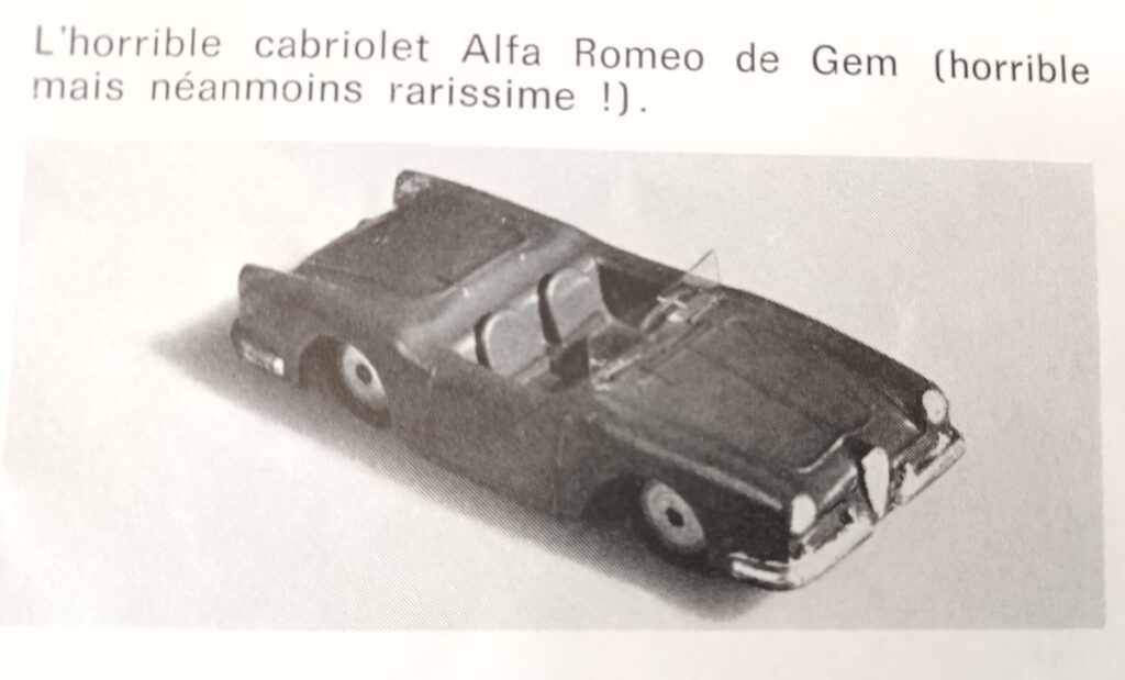 Alfa Romeo 2000 Spider Touring E.G.M. vue plongeante 3/4 avant