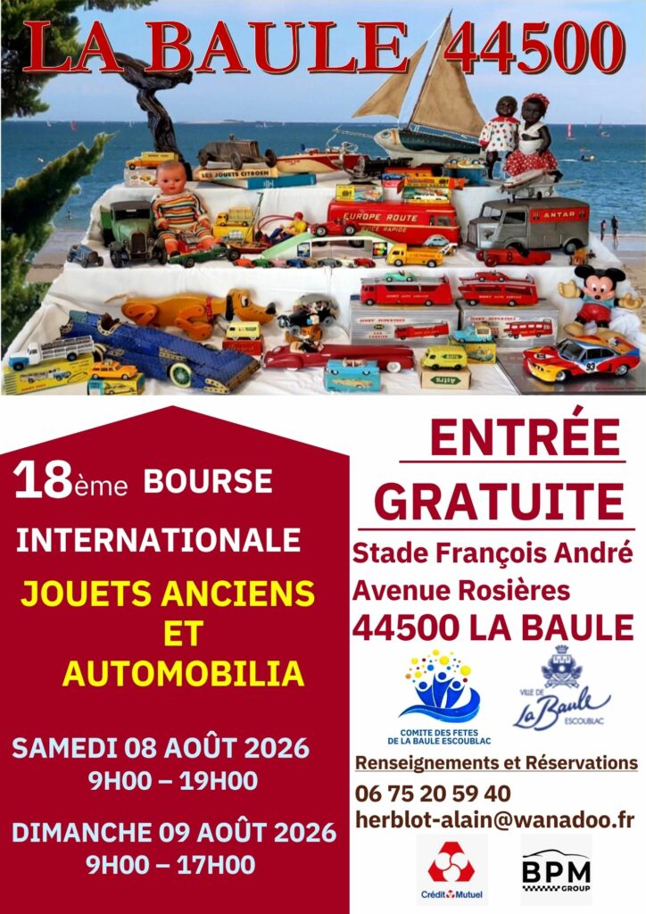 Annonce de la bourse de La Baule 2026 qui aura lieu les 8 et 9 août prochain.
